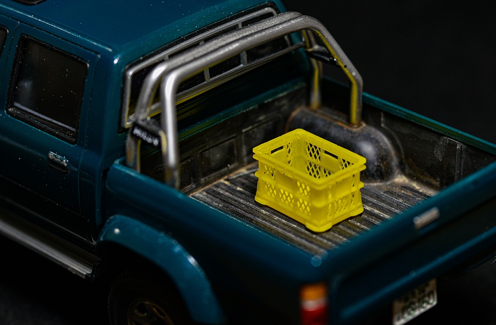 1/24 みかん箱(薄手) 3Dプリンタ出力未塗装キット