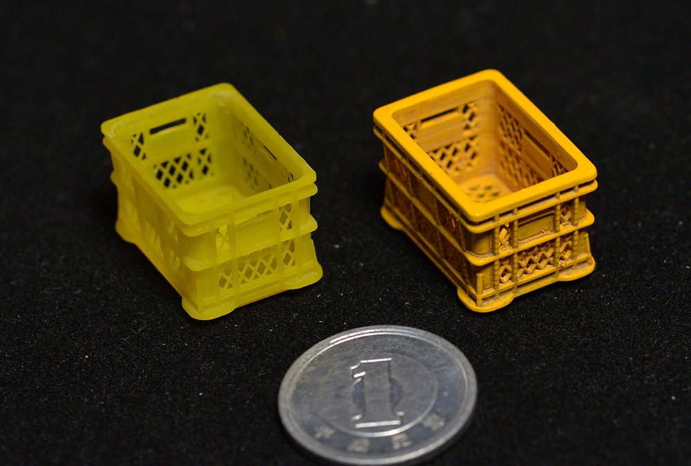 1/24 みかん箱(薄手) 3Dプリンタ出力未塗装キット