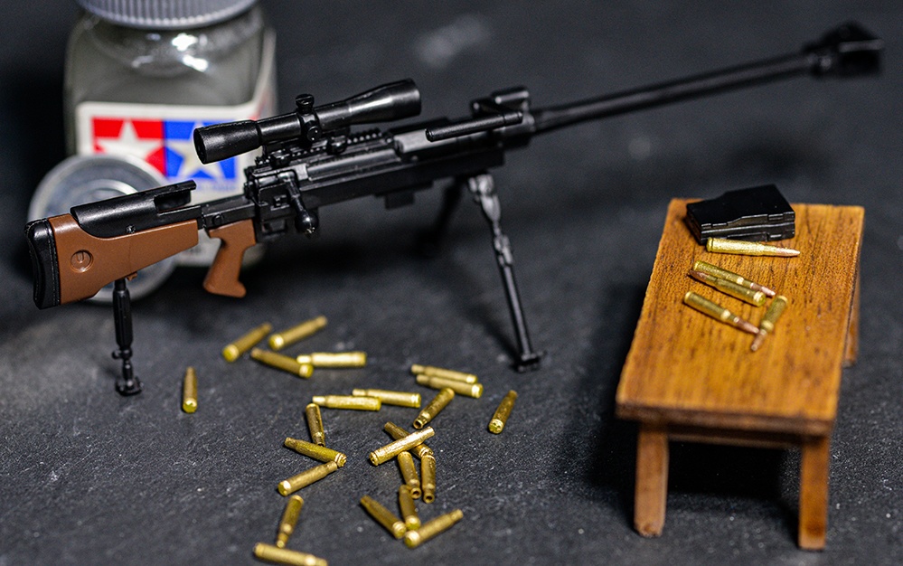 1/12 12.7mmライフル弾(薬莢のみ) 3Dプリント出力未塗装キット