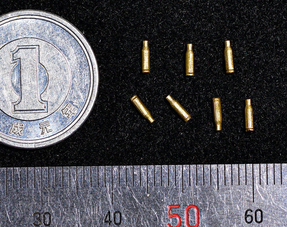 1/12 7.62mmライフル弾(薬莢のみ) 3Dプリント出力未塗装キット