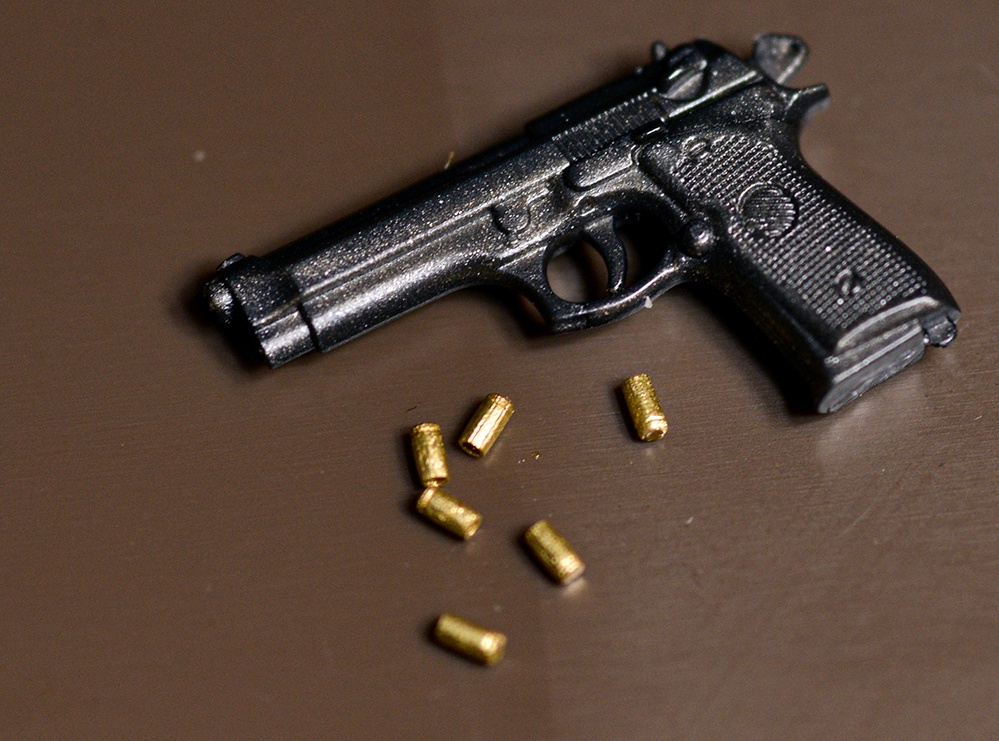 1/12 9mm拳銃弾(薬莢のみ) 3Dプリント出力未塗装キット