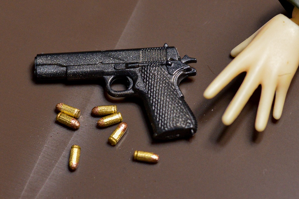 1/12 .45拳銃弾(弾頭あり)  3Dプリント出力未塗装キット