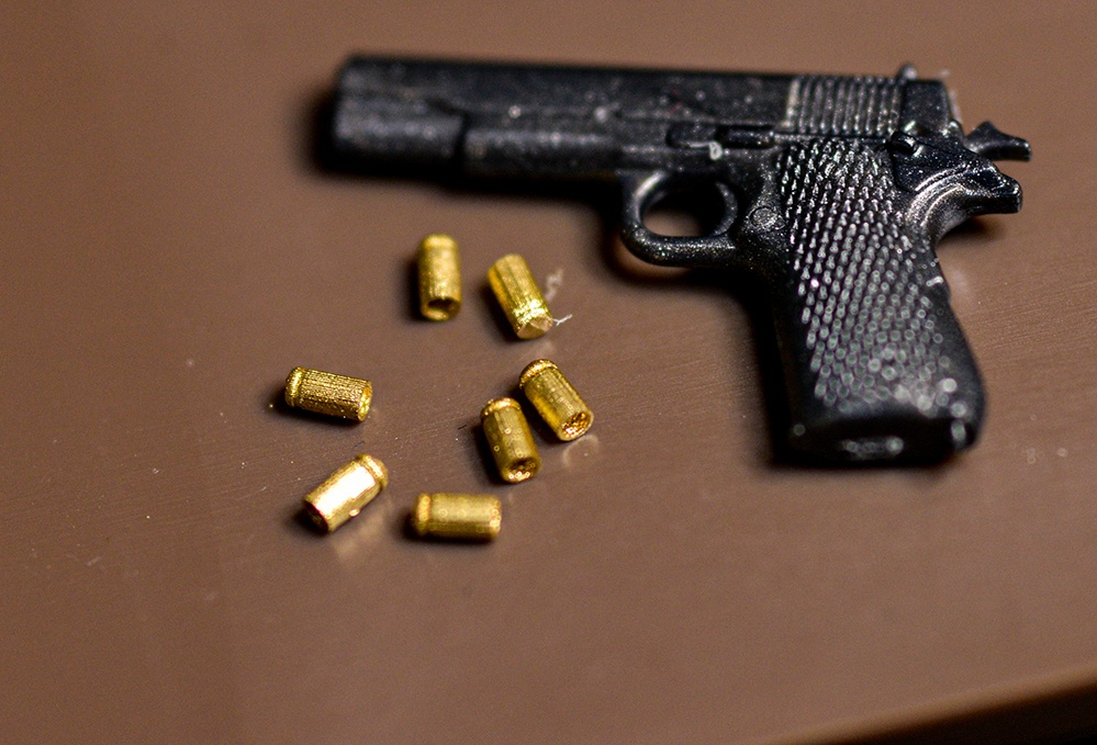 1/12 .45拳銃弾(薬莢のみ) 3Dプリント出力未塗装キット