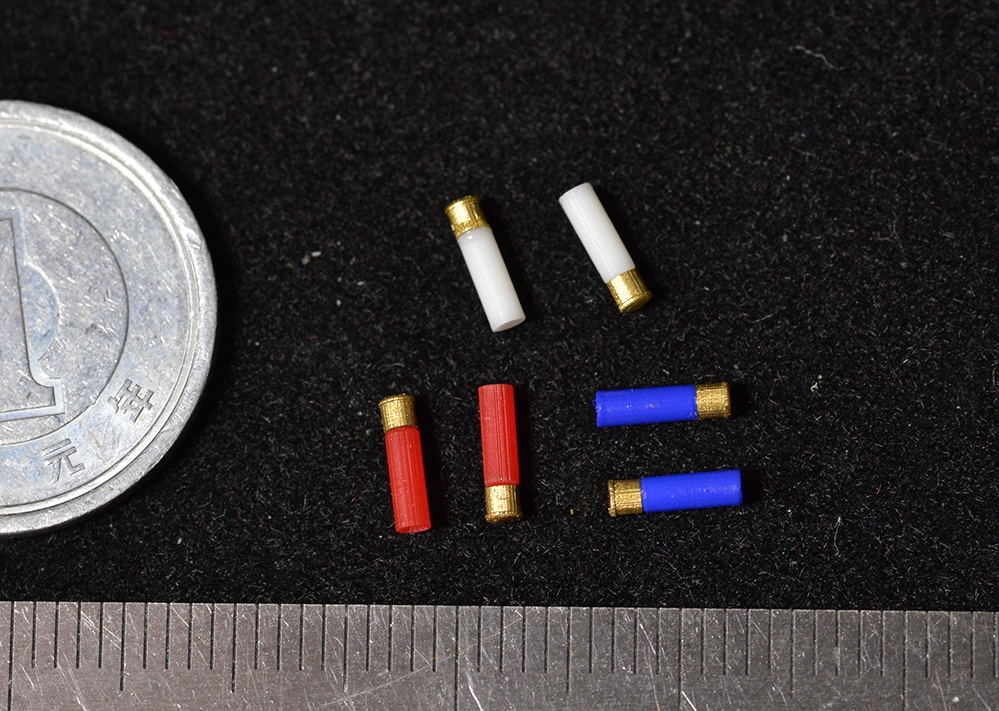 1/12 12ゲージショットシェル (射撃前、クローズ状態) 3Dプリント出力未塗装キット