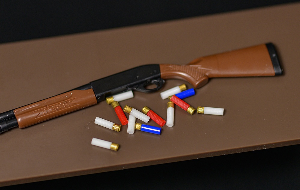 1/12 12ゲージショットシェル (射撃前、クローズ状態) 3Dプリント出力未塗装キット