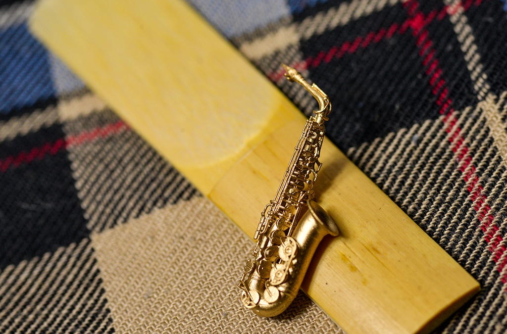 1/24 アルトサックス ミニチュア 3Dプリンタ出力未塗装レジンキット