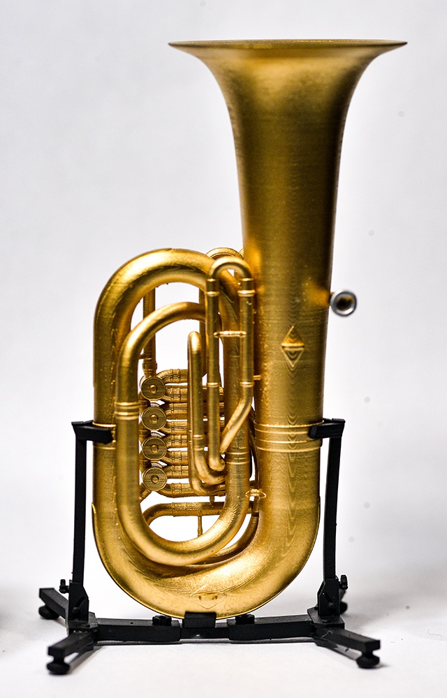 1/12 チューバ(ロータリー式) ミニチュア 3Dプリンタ出力未塗装レジンキット