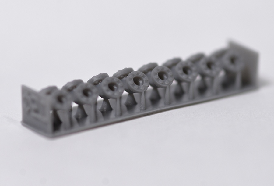 配管継手エルボー90度　直径2mm用　3Dプリンタ出力パーツ　