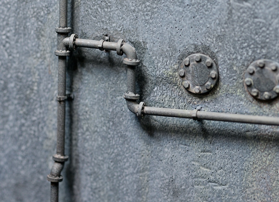 配管継手エルボー90度 直径2mm用 3Dプリンタ出力パーツ