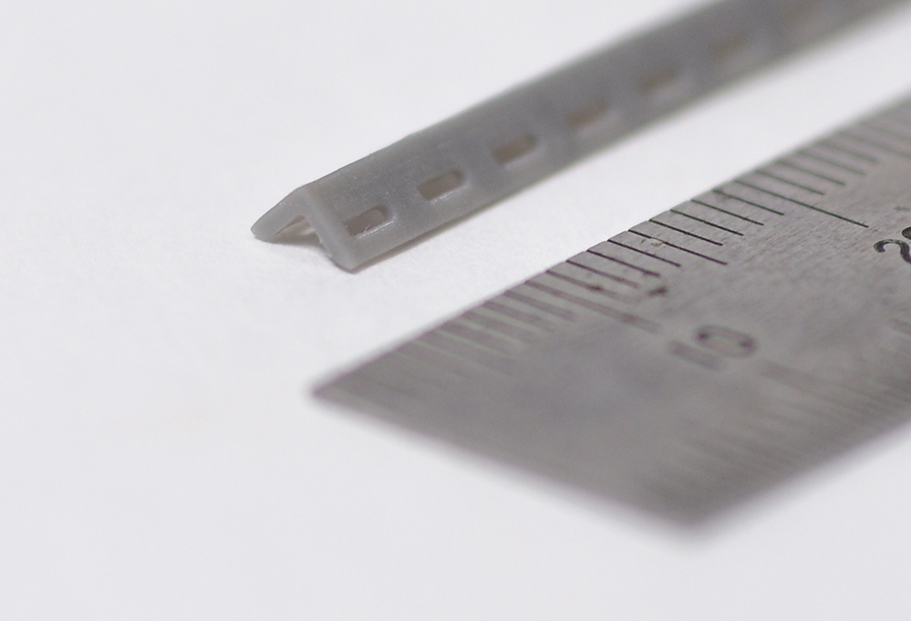 L型アングル材(3mm×3mm) 3Dプリンタ出力パーツ
