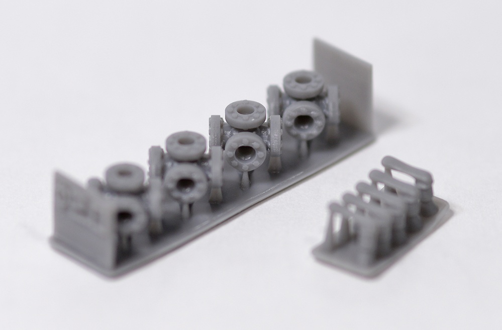 配管継手3方弁　直径2mm用　3Dプリンタ出力パーツ