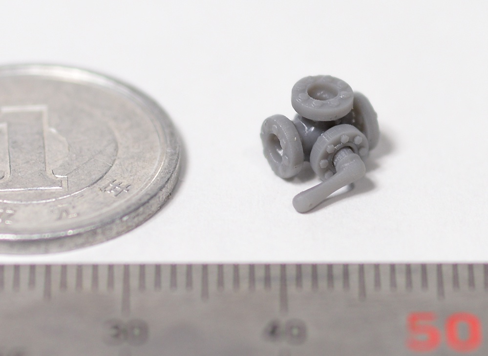 配管継手3方弁 直径2mm用 3Dプリンタ出力パーツ