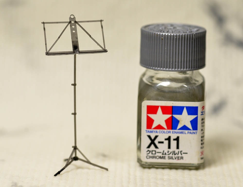 1/20 譜面台 ミニチュア 3Dプリンタ出力未塗装レジンキット