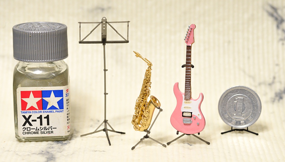 1/20 アルトサックス ミニチュア 3Dプリンタ出力未塗装レジンキット