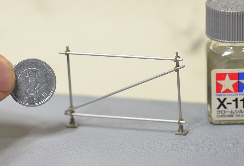 1/48 単管クランプ φ1mm棒用 3Dプリンタ出力パーツ