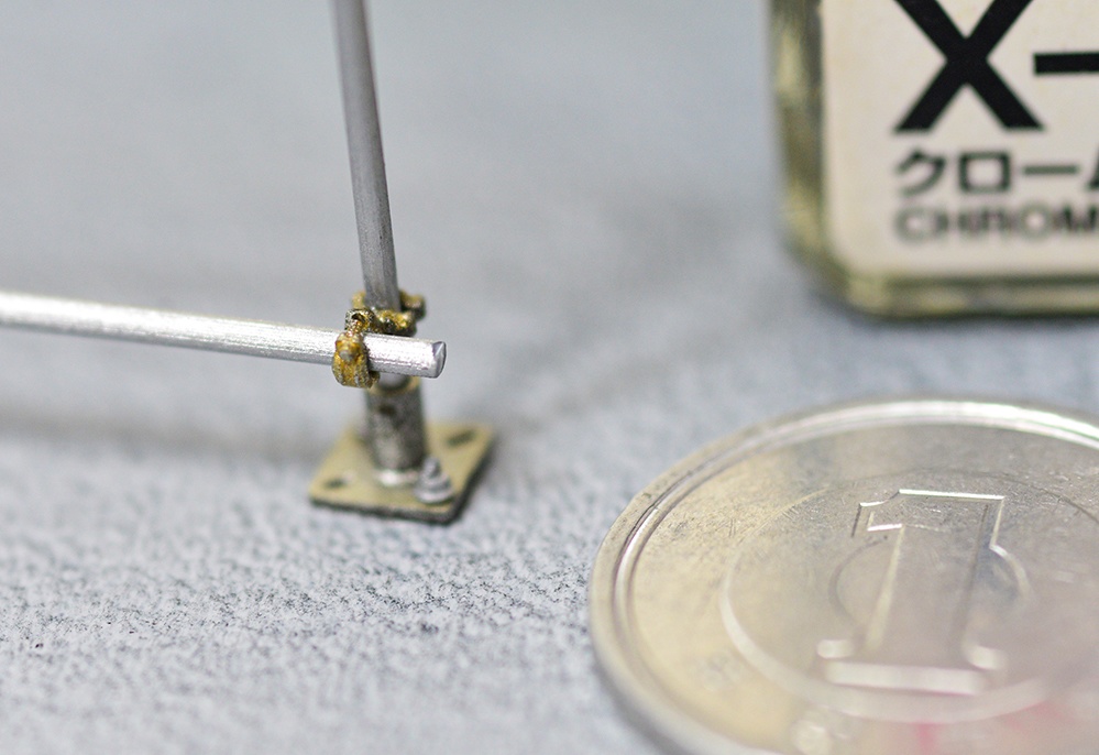 1/48 単管クランプ φ1mm棒用 3Dプリンタ出力パーツ