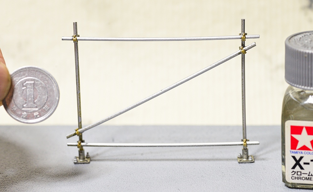 1/35 単管スタンド φ1.4mm棒用 3Dプリンタ出力パーツ