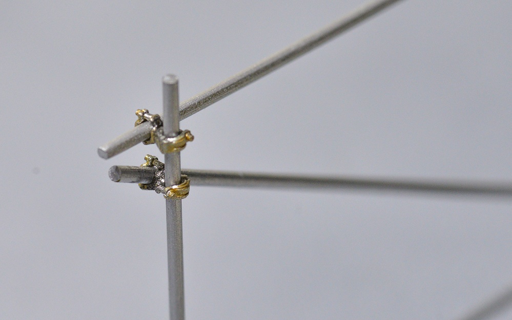 1/35 単管クランプ φ1.4mm棒用 3Dプリンタ出力パー