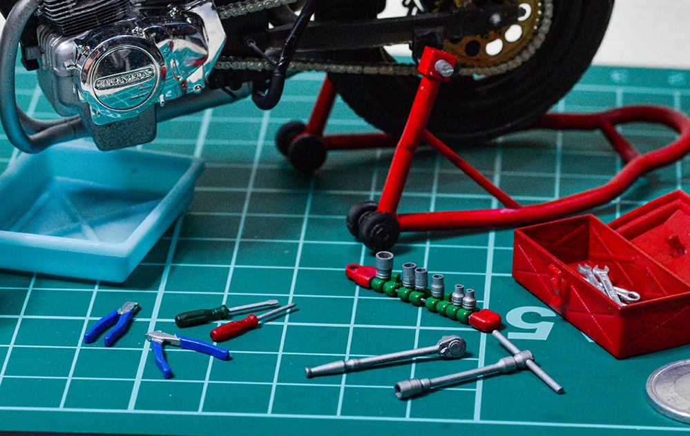 1/12 ソケットレンチセット 3Dプリンタ出力パーツ