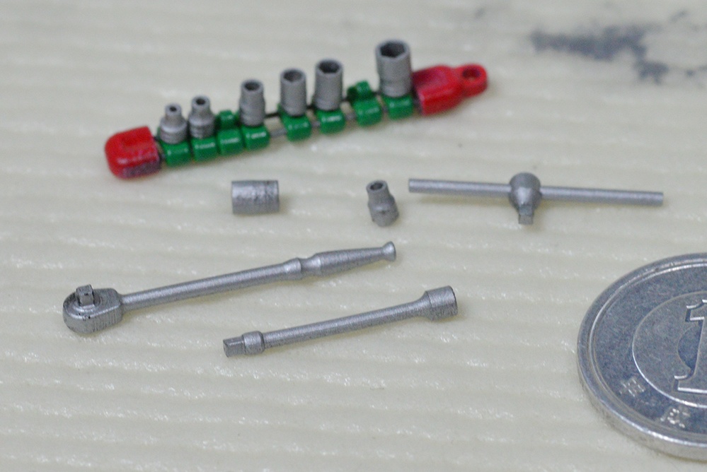 1/12 ソケットレンチセット 3Dプリンタ出力パーツ
