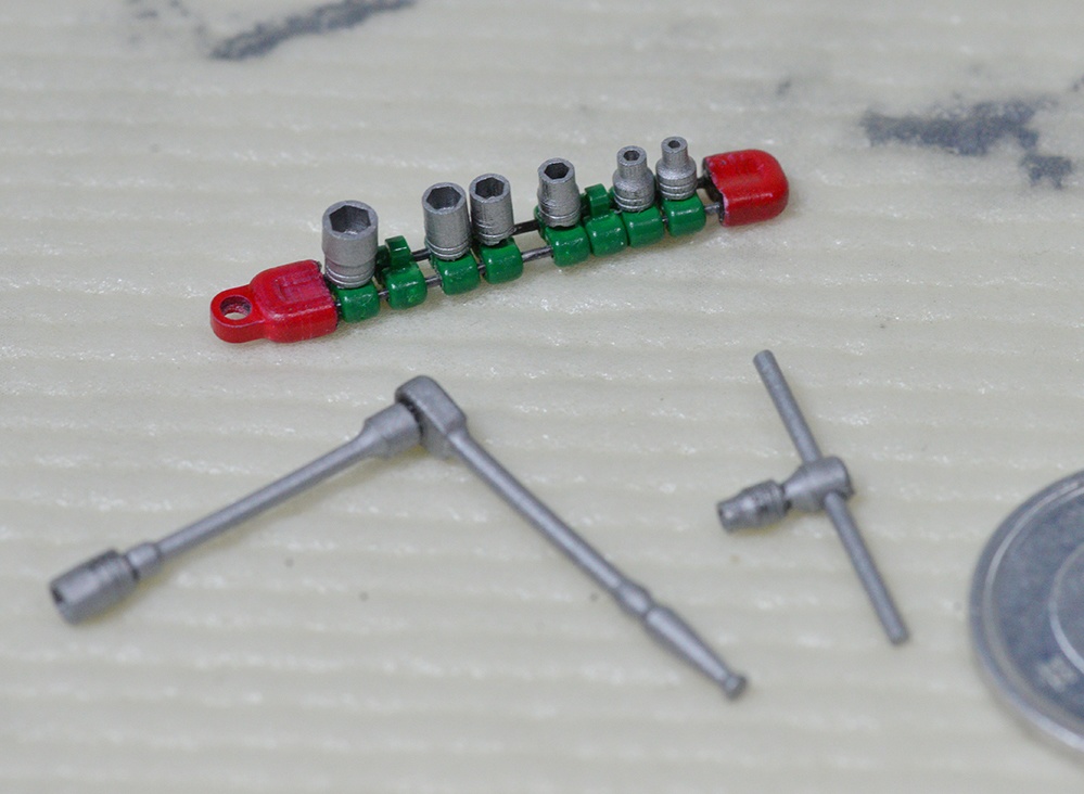 1/12 ソケットレンチセット 3Dプリンタ出力パーツ