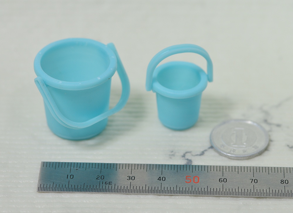 1/12 プラバケツセット(大小2個) 3Dプリンタ出力パーツ (1/24もあり)
