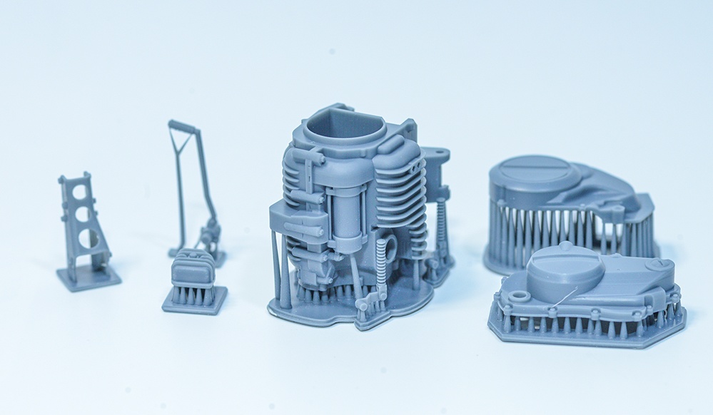 1/12 CB400T ホーク用 エンジン、集合マフラーディティールアップパーツ 3Dプリンタ出力未塗装キット (1/8もあり)