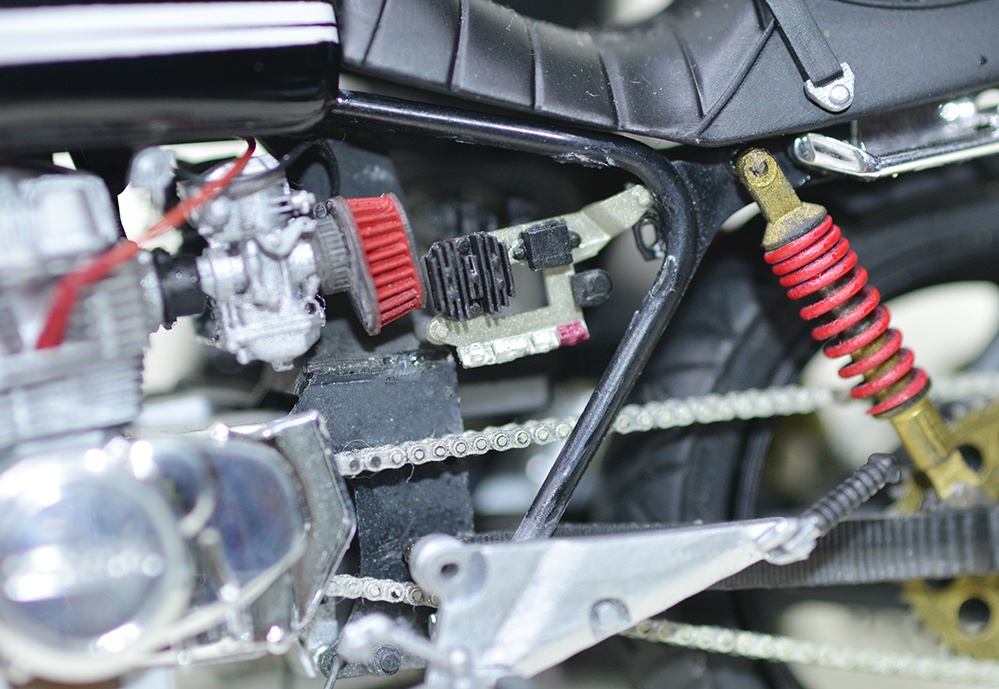 1/12 ホークⅡ用 アルフィンサイドカバー、電装セット 3Dプリンタ出力未塗装キット