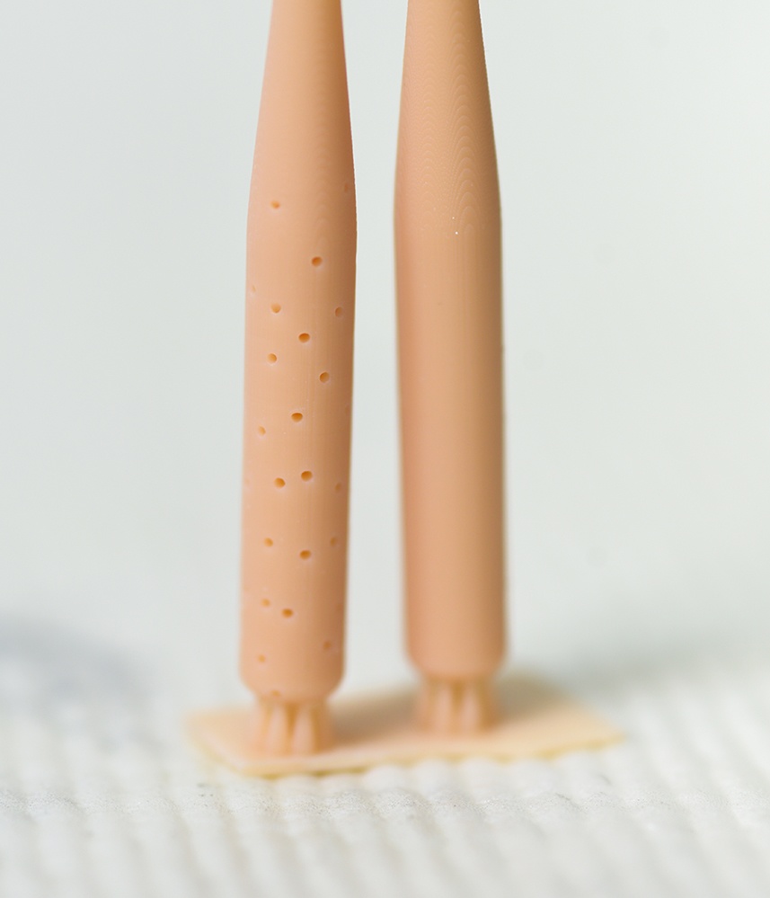 1/12 バット(釘バット用ガイド穴付きと2本セット)3Dプリンタ出力未塗装キット