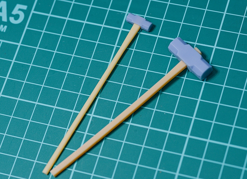 1/12 ツルハシ、スレッジハンマー、バール 3Dプリンタ出力未塗装キット