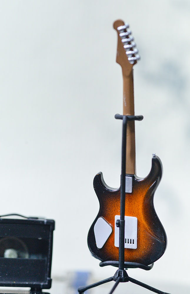 1/12 エレキギター(ST派生タイプ)3Dプリンタ出力未塗装キット ※ピックアップ違い2種類あり (1/6スケールもあり)