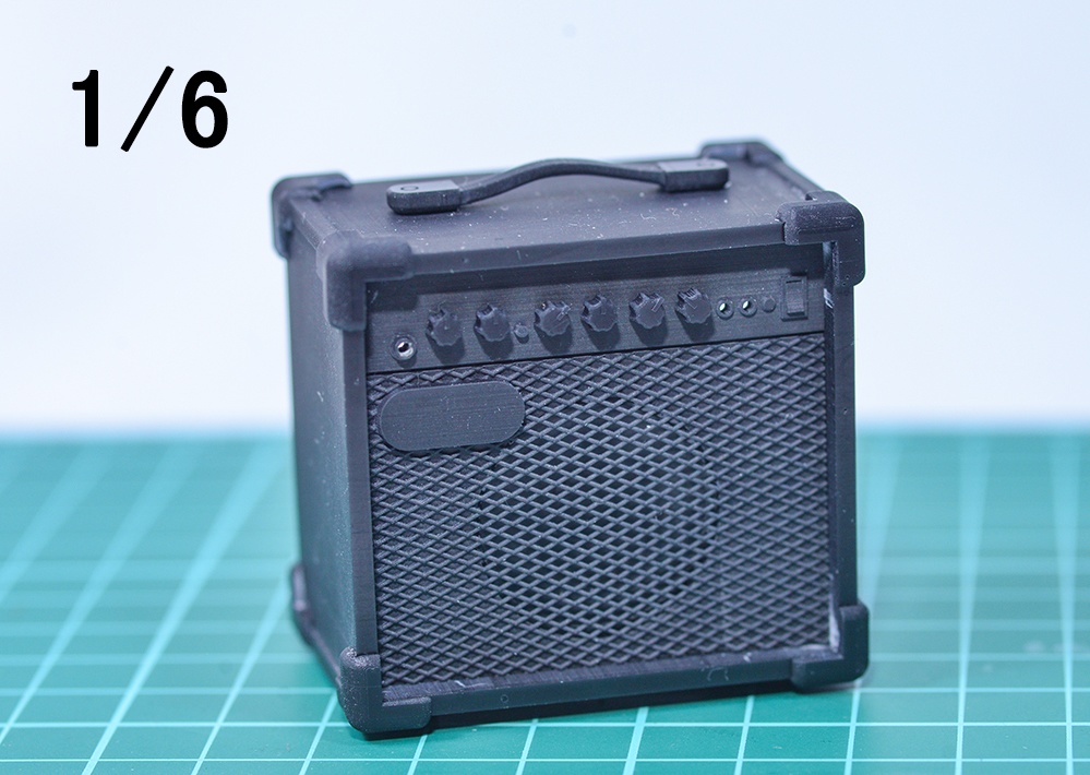 1/12 ギターアンプ 3Dプリンタ出力未塗装キット (1/6もあり)