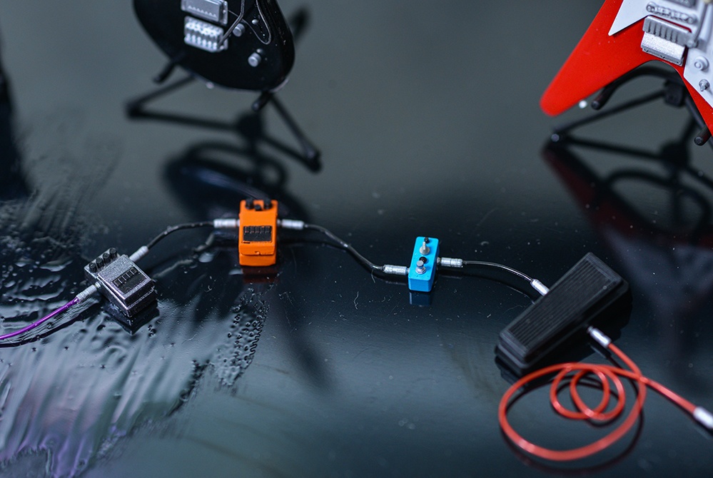 1/12 エレキギターエフェクターセット 3Dプリンタ出力未塗装キット (1/6、1/7、1/6もあり)