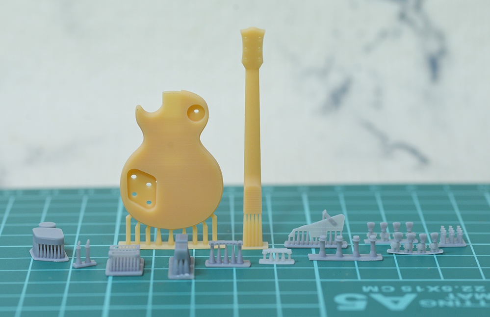 1/12 エレキギター(LPタイプ)3Dプリンタ出力未塗装キット(1/6、1/8もあり)