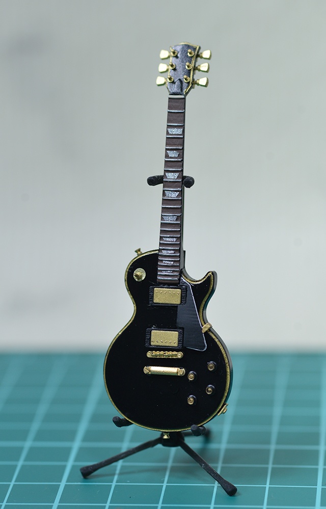 1/12 エレキギター(LPタイプ)3Dプリンタ出力未塗装キット(1/6、1/8もあり)