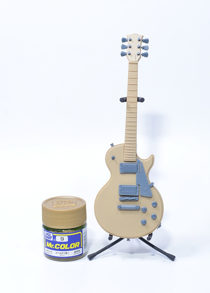 1/12 エレキギター(LPタイプ)3Dプリンタ出力未塗装キット(1/6、1/8もあり)