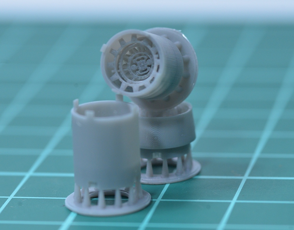 1/72 三菱F-1(T-2)用 エンジンノズル 3Dプリンター出力未塗装レジンキット