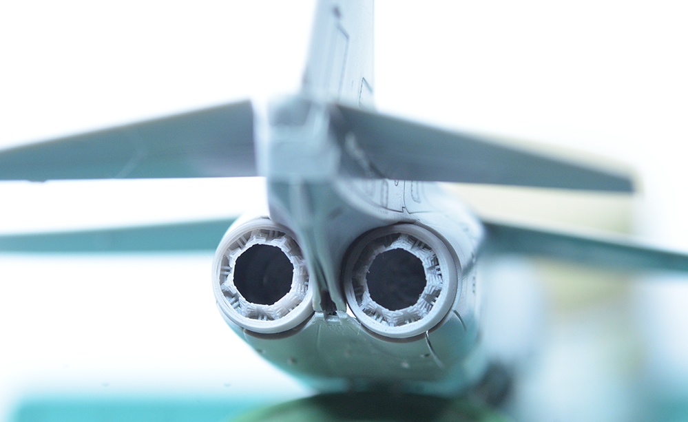 1/72 三菱F-1(T-2)用 エンジンノズル 3Dプリンター出力未塗装レジンキット