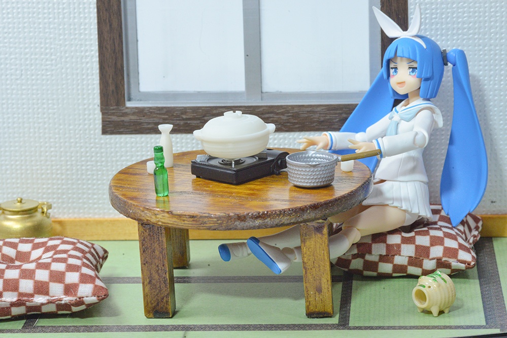 1/12 土鍋、カセットコンロセット 3Dプリンタ出力未塗装キット (1/24,1/35,1/45もあり)