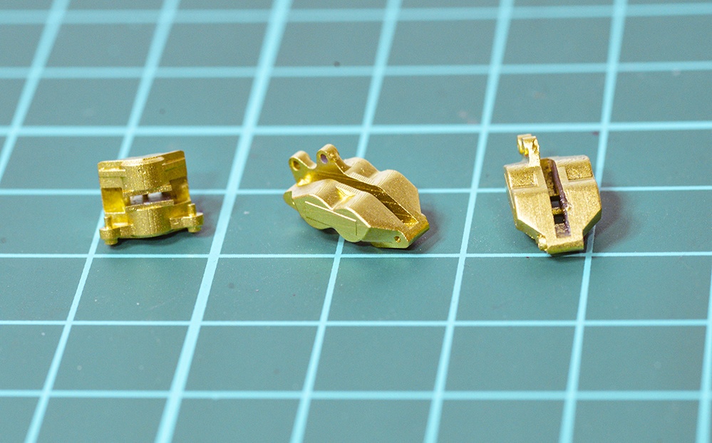 1/12 ブレーキキャリパー(2POT&4POT) 3Dプリンタ出力未塗装キット (1/6もあり)