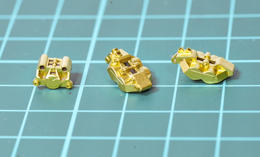 1/12 ブレーキキャリパー(2POT&4POT) 3Dプリンタ出力未塗装キット (1/6もあり)