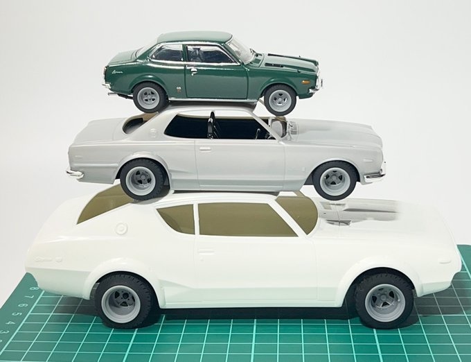 1/24(1/32、1/43も有り) 4スポークホイール、タイヤセット 14インチ リム幅選択式 3Dプリンタ出力未塗装キット