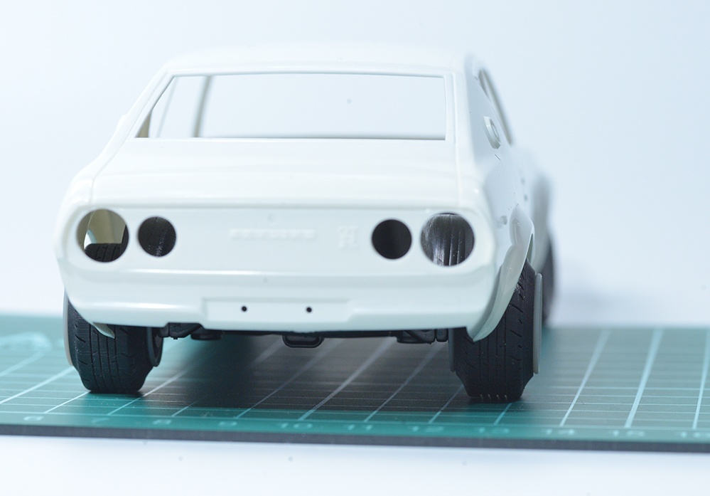 1/24(1/32、1/43も有り) 4スポークホイール、タイヤセット 14インチ リム幅選択式 3Dプリンタ出力未塗装キット