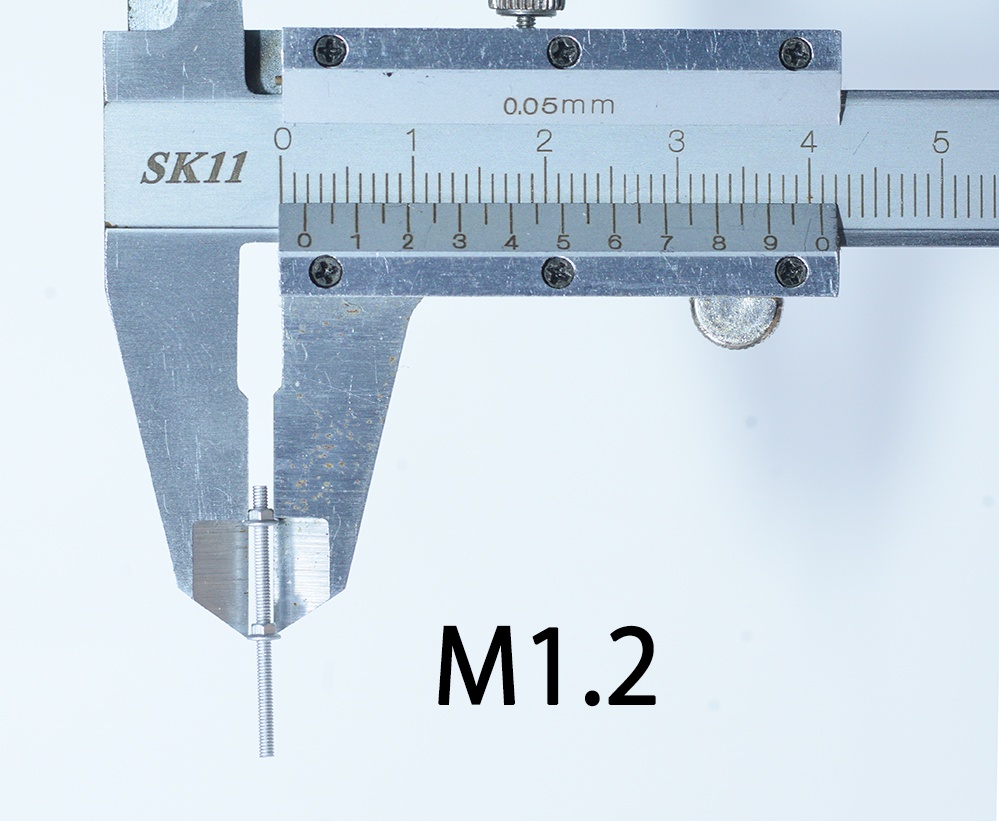 ボルトナット 3Dプリンタ出力パーツ (M1.2、M1.0、M0.7、M0.5からサイズ選択)