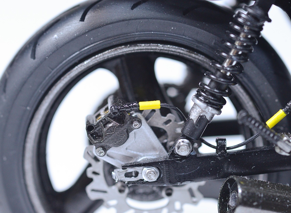 1/12 ブレーキホースバンジョー(エルボー、ストレート)、ニップル、カシメ継手セット 3Dプリンタ出力未塗装キット