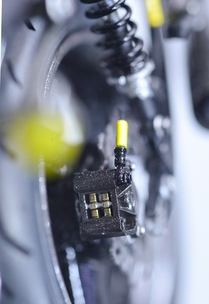 1/12 ブレーキホースバンジョー(エルボー、ストレート)、ニップル、カシメ継手セット 3Dプリンタ出力未塗装キット