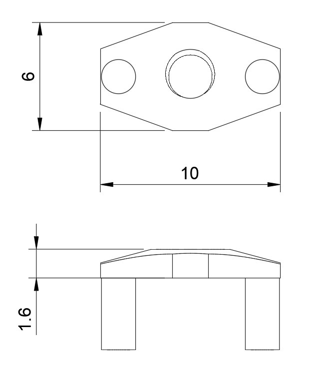 プラモデル用M3薄ナット 3Dプリンタ出力レジンパーツ