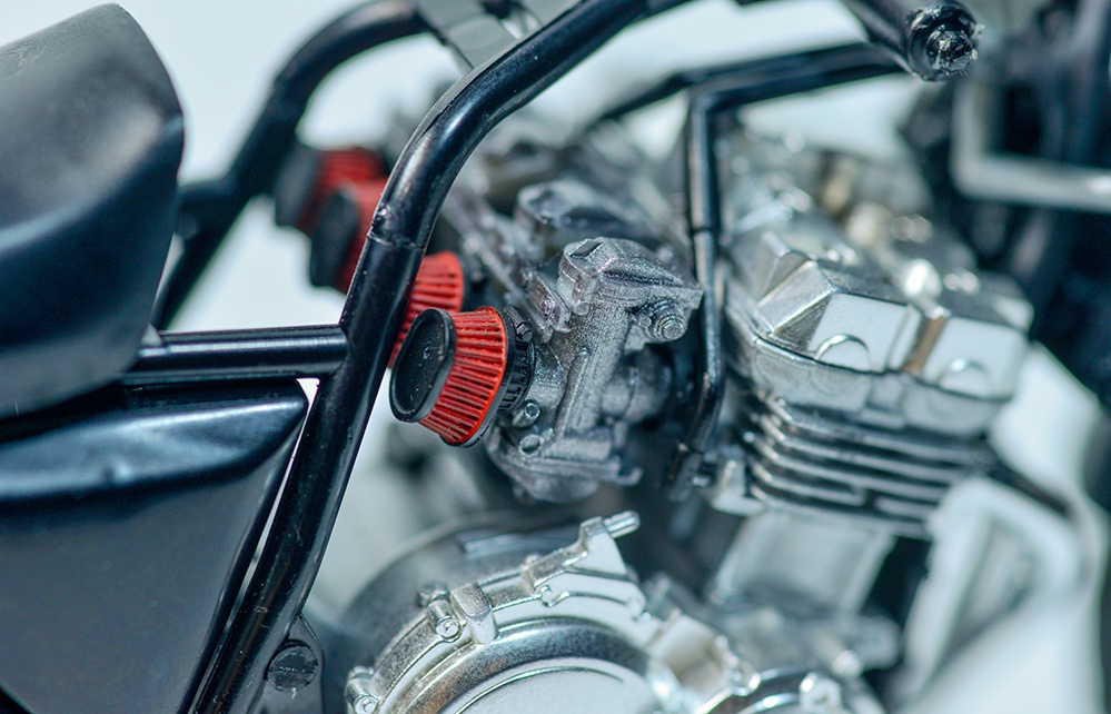 1/12 4連スポーツキャブレター 3Dプリンタ出力未塗装キット (スーフォア、Z2他ピッチ)