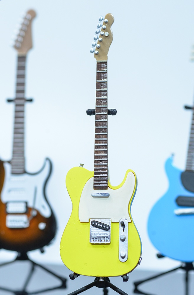 1/12 エレキギター(TLタイプ)3Dプリンタ出力未塗装キット(1/6もあり)