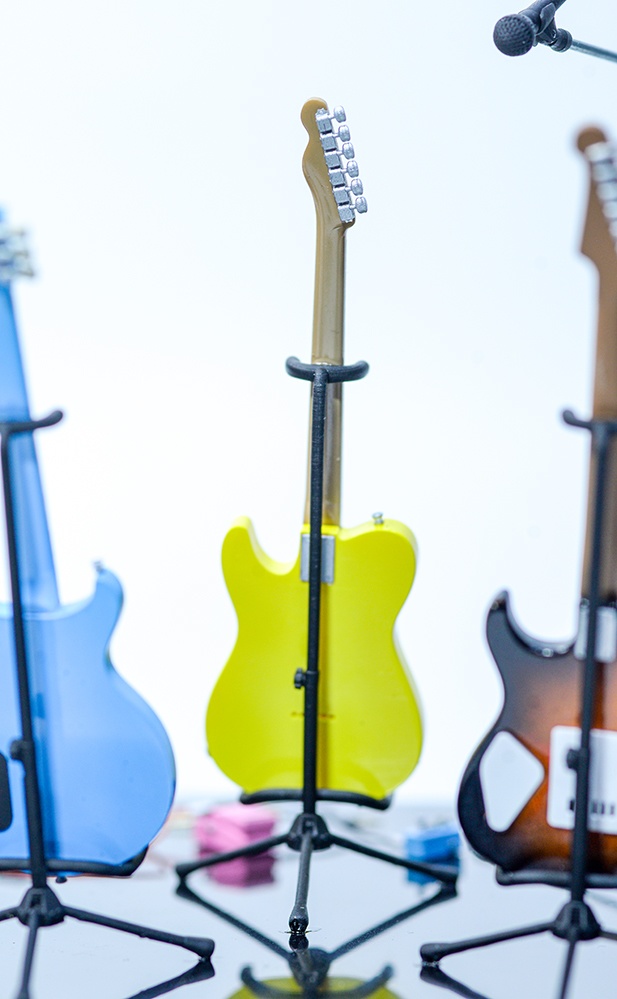 1/12 エレキギター(TLタイプ)3Dプリンタ出力未塗装キット(1/6もあり)